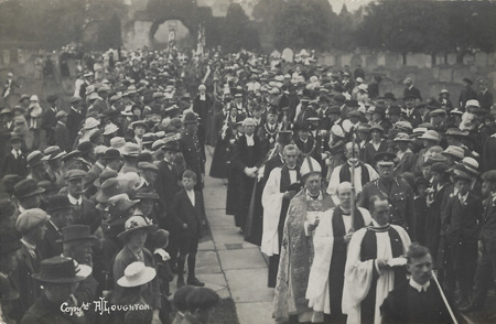 The Bishop in the procession