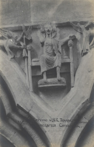 Carving in S.E. Transept