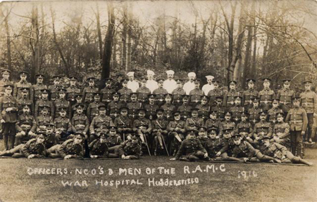 Officers, NCO's & men of the R.A.M.C War Hospital Huddersfield
