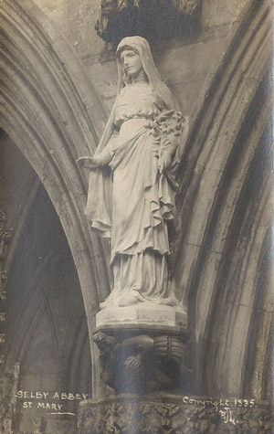 Selby Abbey St Mary's statue