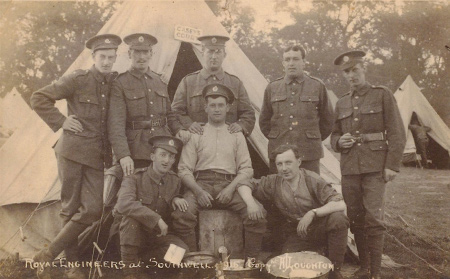 The Royal Engineers posse outside Casey's Court The Royal Engineers posse outside Casey's Court