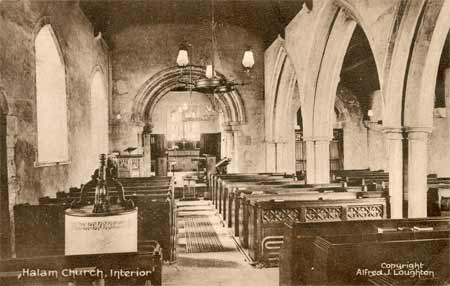 Interior Halam church