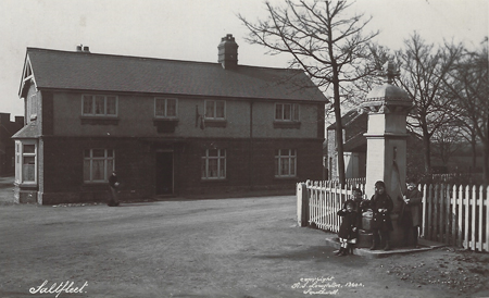 Crown Inn and memorial