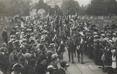 The army in the procession The army in the procession