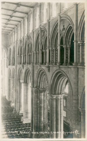 Selby Abbey arches in the nave