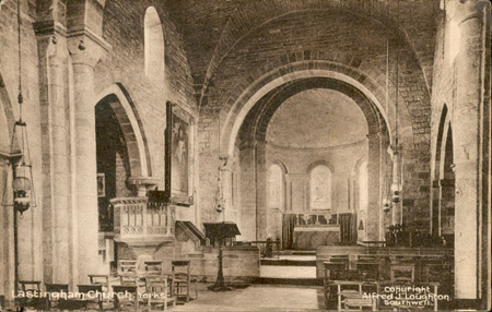 Inside Lastingham Church, Yorkshire